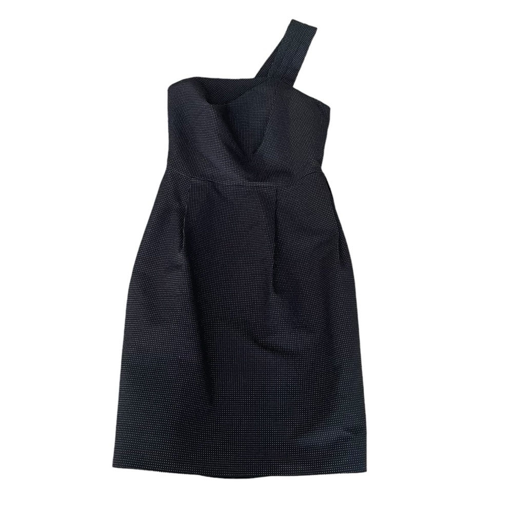 Amaya Arzuaga | Spanish Designer one shoulder black cocktail dress women XS EU38 - Picture 7 of 16